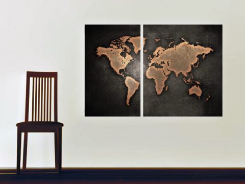 карта на света картини