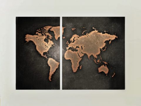пано карта на света