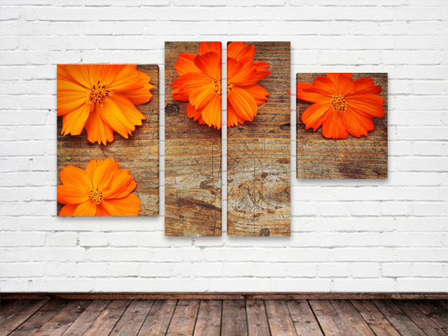 картини оранжеви цветя