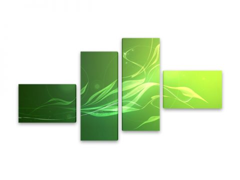 модерен абстракт в зелено