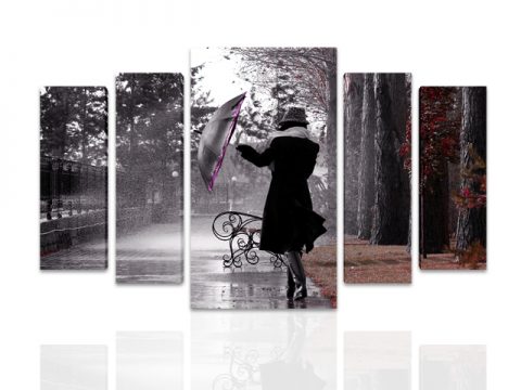 жена с чадър