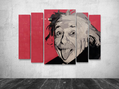 поп арт картина Айнщайн портрет