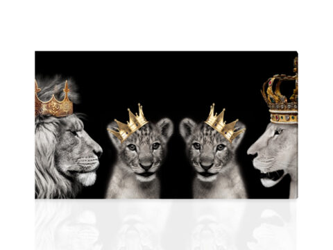 Картина Лъвове семейство
