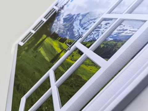 картина прозорец пейзаж